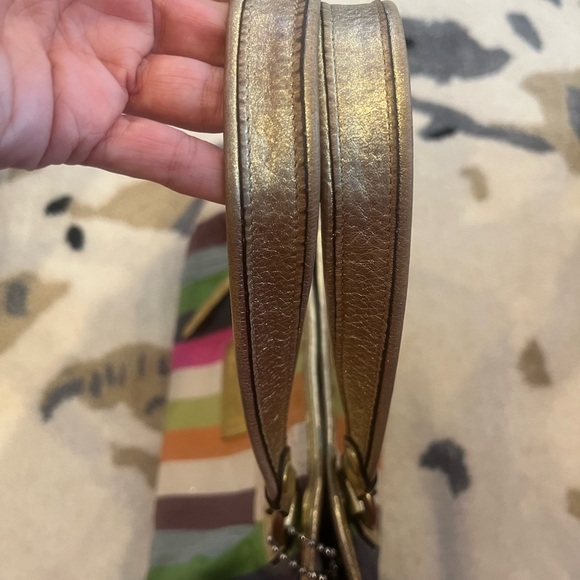 Coach Poppy Legacy Stripe Large Rocker Bag - Picture 14 of 16